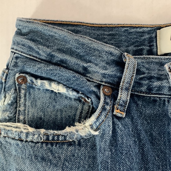 Agolde Riley Button Fly High Rise Jeans Size 24 - Picture 8 of 14